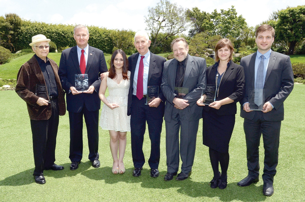FREEDOM OF SPEECH: The 2013 honorees receive their Hugh M. Hefner First Amendment Awards in the categories of government, journalism, book publishing and education.