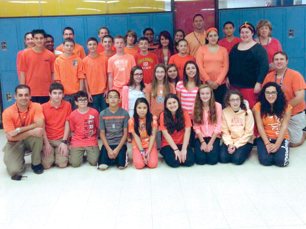 A SAMPLING OF STUDENT PARTICIPATION: It was a sea of orange at Western Hills Middle School on Sept. 27 as Go Orange Day took place across the city.