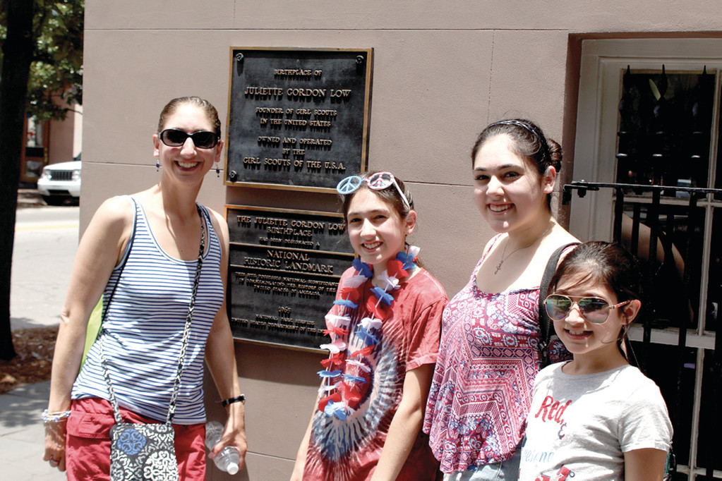 A FELLOW GIRL SCOUT: As Girl Scouts, we were very interested to find Juliette Gordon Low’s house in Savannah, as she was the founder of the organization. We were unable to go inside for a tour, however, due to the July 4 holiday.