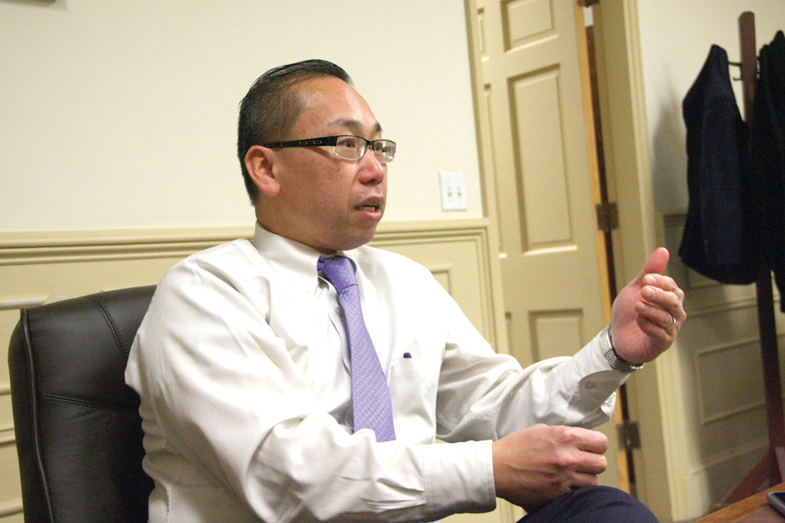 WHAT’S TO COME: Cranston Mayor Allan Fung, who is entering his fourth and final term, discussed the city’s future and his legacy in a 90-minute conversation with the Herald on Thursday.