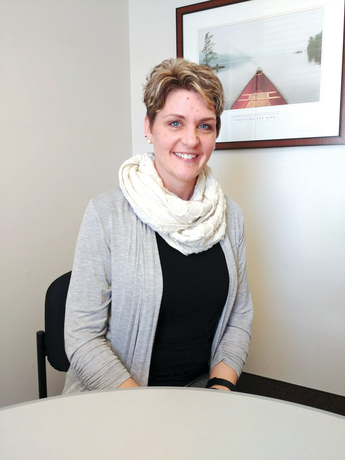 HHPCRI’S NEWEST EMPLOYEE: Jennifer Grace has taken on a new position as Volunteer Coordinator for Hope Hospice and Pallative Care RI, but not before having her own very personal, positive experiences in utilizing services from them first.