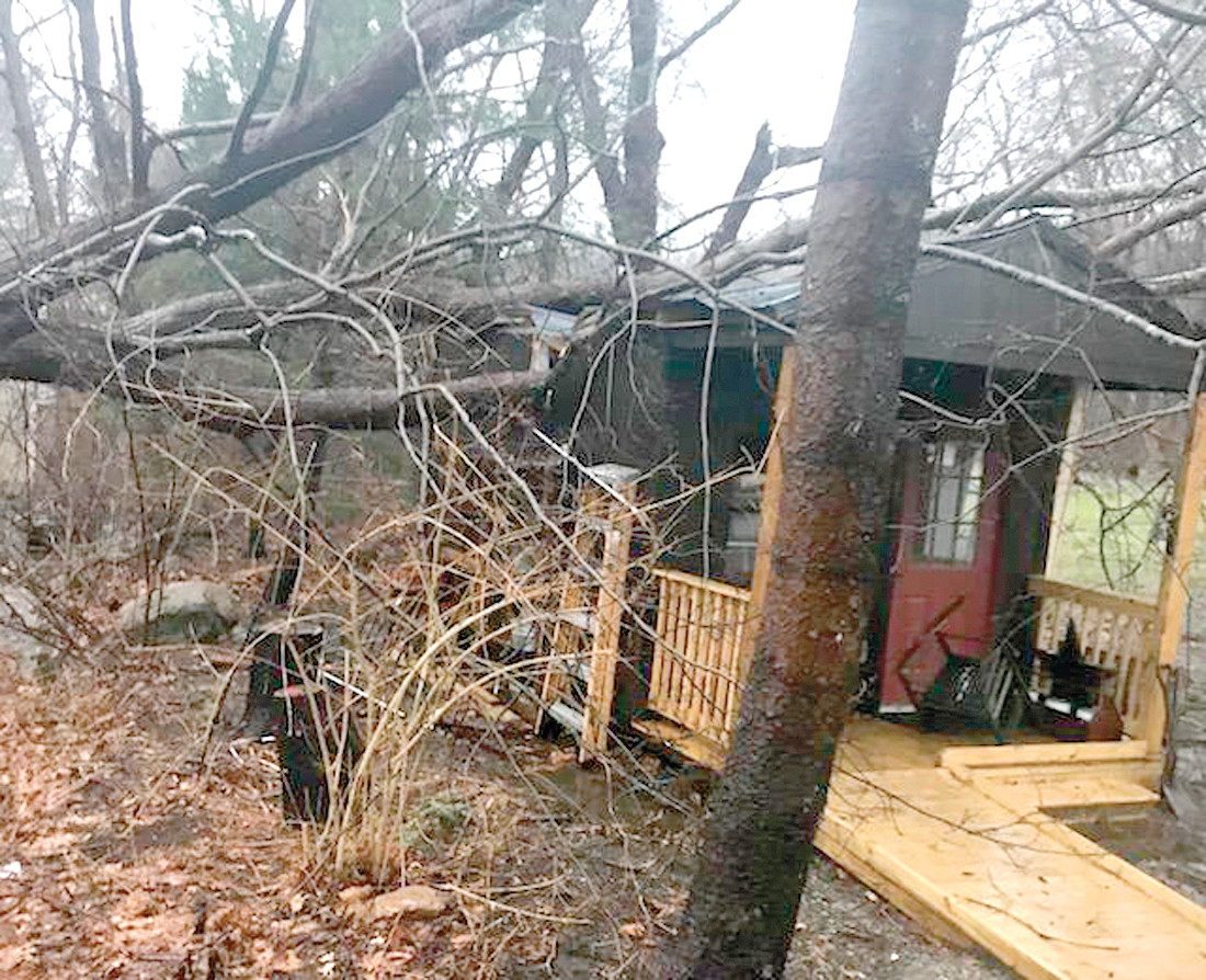 NO WAY TO SAVE IT: It was clear that the shed could not be salvaged.