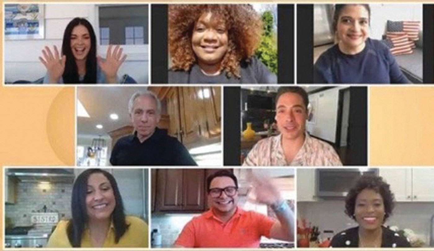 REPRESENTING JOHNSTON: Alexia DiGiglio-Mancini, bottom left, host of “U Had Me At Kitchen,” recently appeared on a segment during the popular Food Network show “The Kitchen.” DiGiglio-Mancini guested alongside a couple other lucky show followers, as well as all of the hosts.