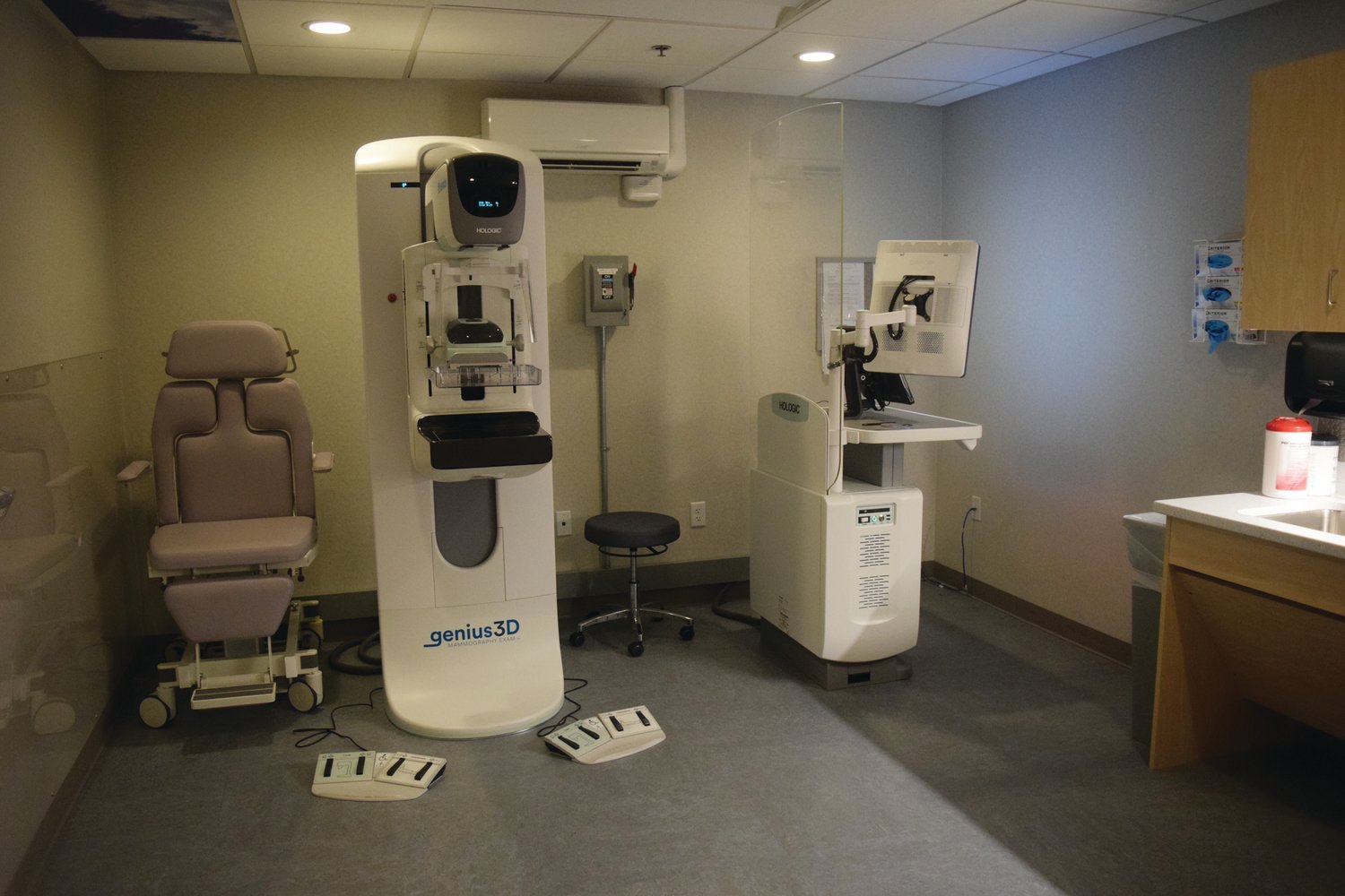 STATE OF THE ART: Sullivan gave Beacon Communications a tour of the new wing, which features some of the best breast imaging equipment available.