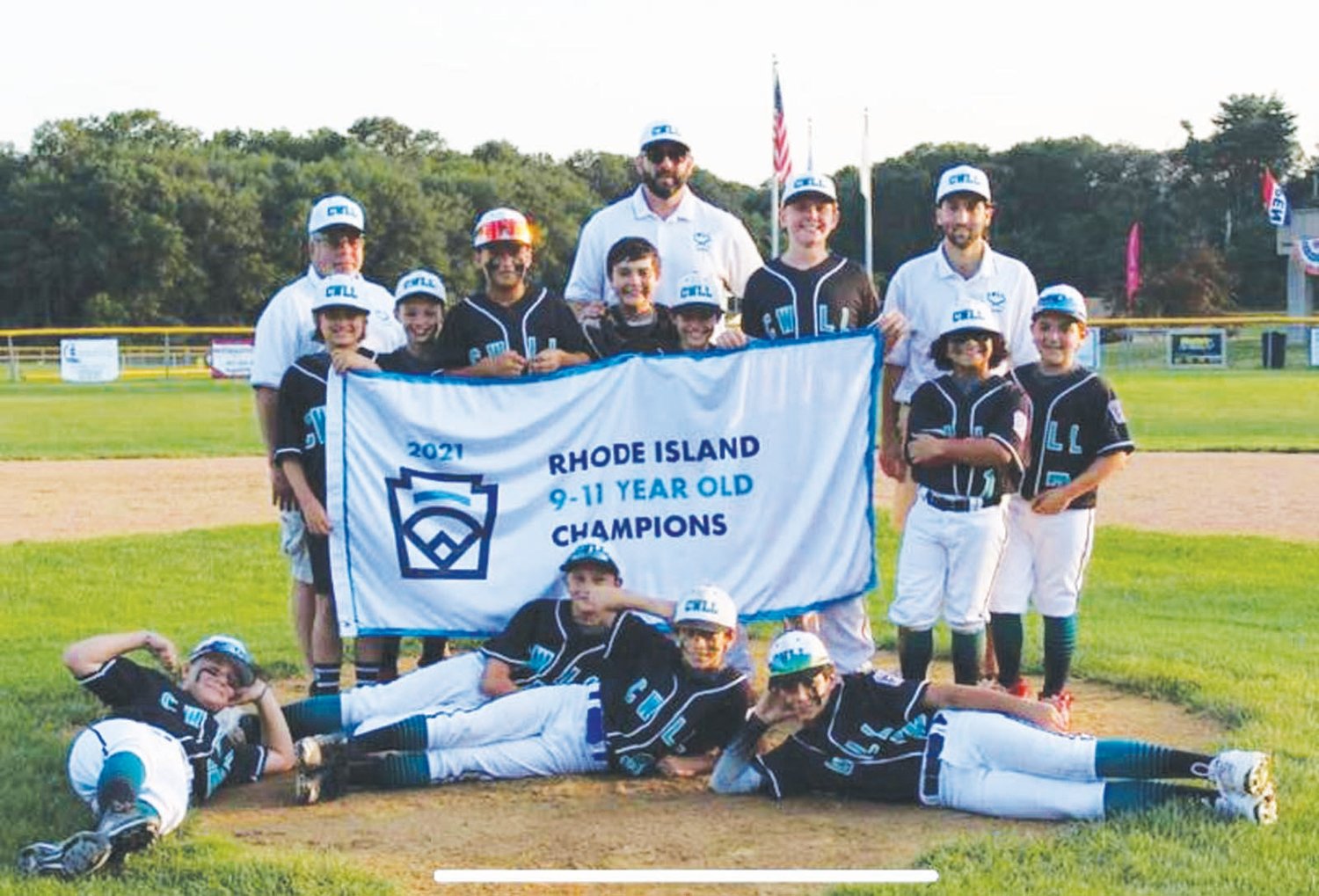 STATE CHAMPS: The Cranston Western 11’s after winning the state championship. (Submitted photo)