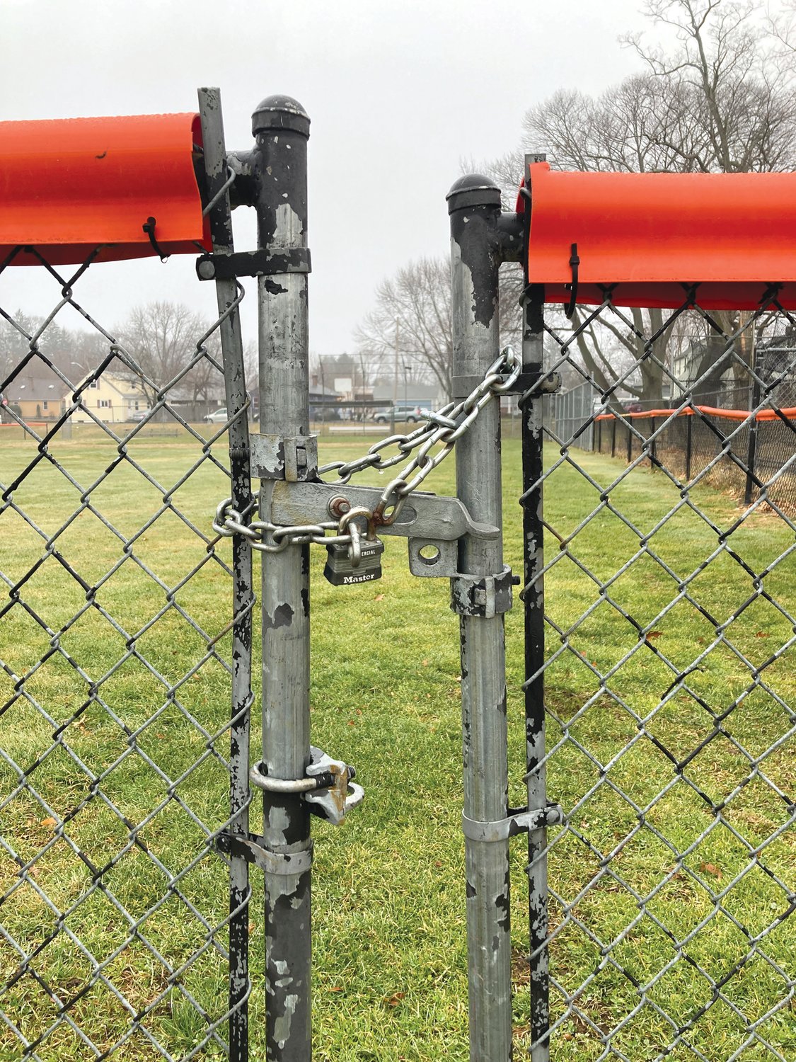 LOCKED OUT: Some of Cranston’s
little league fields remain locked
even after the baseball season.