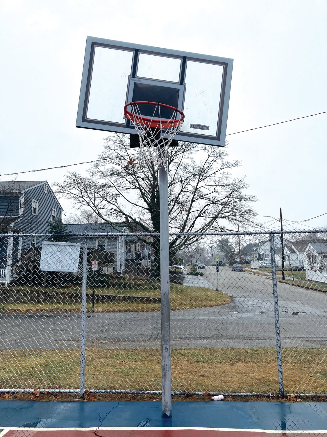 NEW HOOPS NEEDED: The basketball hoops at Carberry Field will soon be replaced with new hoops that have been backordered since August – they arrived late last week.