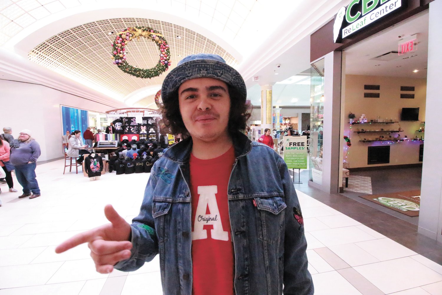 SHOPPPING FOR DEALS: Dennis Paolucci  said he visited the Warwick Mall Friday to get out and feel the Christmas spirit as well as to see if he might come up with a deal on jeans.