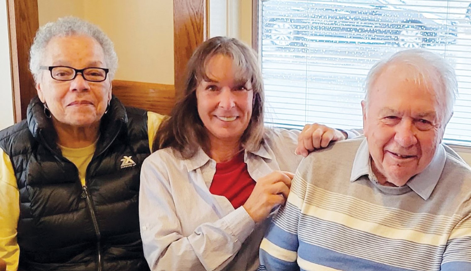 TEAM LEADERS: Gail Davis, Dona Damian and Vin Cullen at a recent lunch outing in East Providence.
