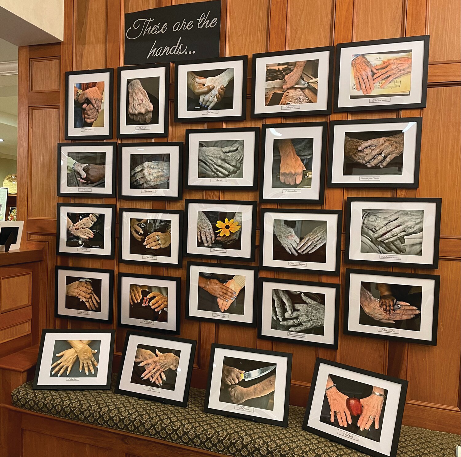 A HAND TO HOLD: An exhibition of hands of the residents of Tamarisk in Warwick was on display at their 20th anniversary on Sunday September 10.