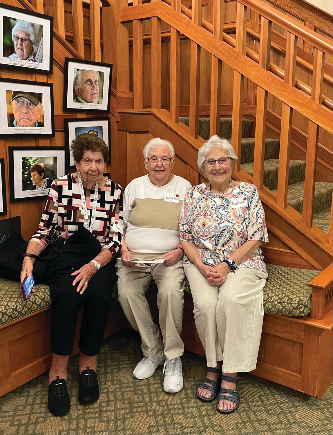 TRIPLE THREAT: Joan Bergel, Beverly Tcath and Barbara Winnerman take a chance to catch up with each other and enjoy the festivities.